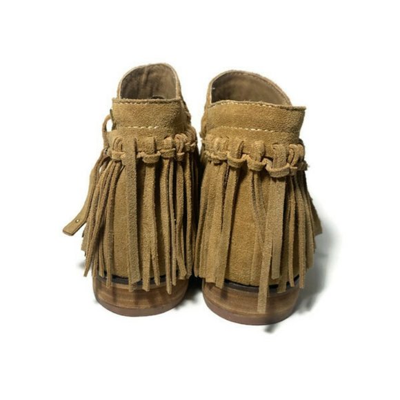 Aldo Tan Suede Fringe Bootie 8 - Picture 5 of 6